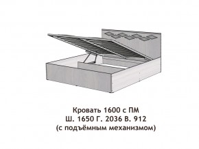 Кровать с подъёмный механизмом Диана 1600 в Карпинске - karpinsk.magazinmebel.ru | фото - изображение 3