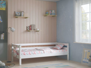 Кровать с задней защитой Соня Вариант 2 белая в Карпинске - karpinsk.magazinmebel.ru | фото - изображение 1