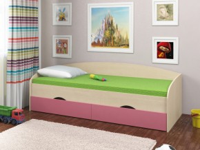 Кровать Соня 2 дуб молочный-розовый в Карпинске - karpinsk.magazinmebel.ru | фото - изображение 1