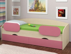 Кровать Соня 2 дуб молочный-розовый в Карпинске - karpinsk.magazinmebel.ru | фото - изображение 2