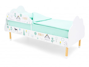Кровать Stumpa Облако с бортиком рисунок Ферма в Карпинске - karpinsk.magazinmebel.ru | фото