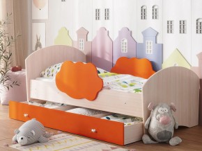 Кровать Тучка с ящиком дуб-оранж в Карпинске - karpinsk.magazinmebel.ru | фото - изображение 1