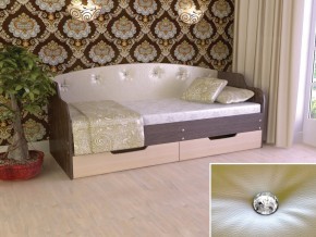 Кровать Юниор Тип 2 Венге/дуб молочный 800х1600 в Карпинске - karpinsk.magazinmebel.ru | фото - изображение 1