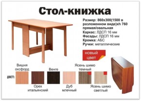 Прямой стол-книжка венге в Карпинске - karpinsk.magazinmebel.ru | фото - изображение 2