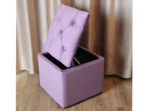 Пуф с каретной стяжкой и ящиком для хранения фиолетовый в Карпинске - karpinsk.magazinmebel.ru | фото - изображение 4