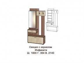 Секция с зеркалом в Карпинске - karpinsk.magazinmebel.ru | фото