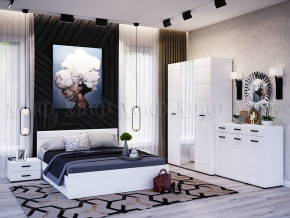 Спальня Нэнси New МДФ Белый глянец холодный, Белый в Карпинске - karpinsk.magazinmebel.ru | фото