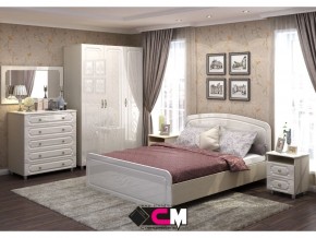 Спальня Виктория МДФ с большим комодом в Карпинске - karpinsk.magazinmebel.ru | фото
