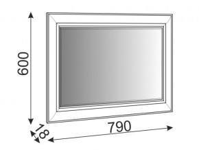 Зеркало Саванна М07 в Карпинске - karpinsk.magazinmebel.ru | фото - изображение 2